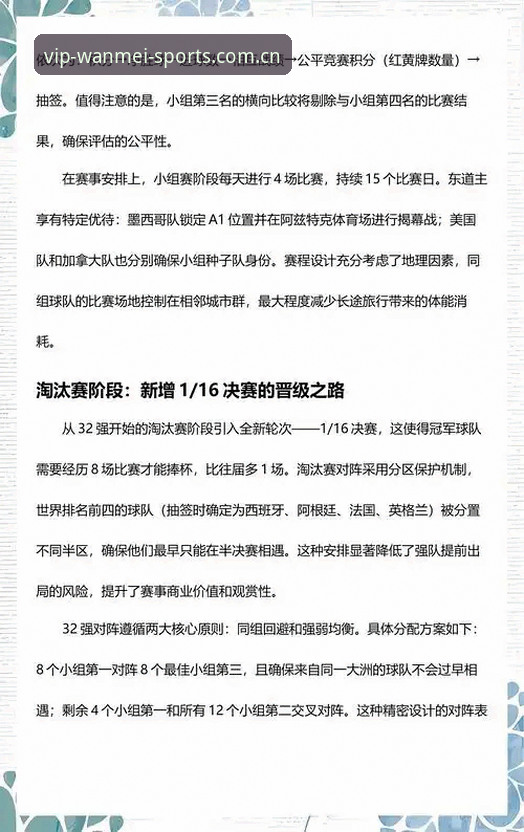 完美体育2026官方版最新版 2030世界杯扩军操作教程:从美加墨48队到66队的足球版图变革